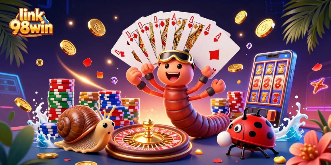 Experience thrilling gameplay at link 98win with vibrant casino characters and dynamic action!
