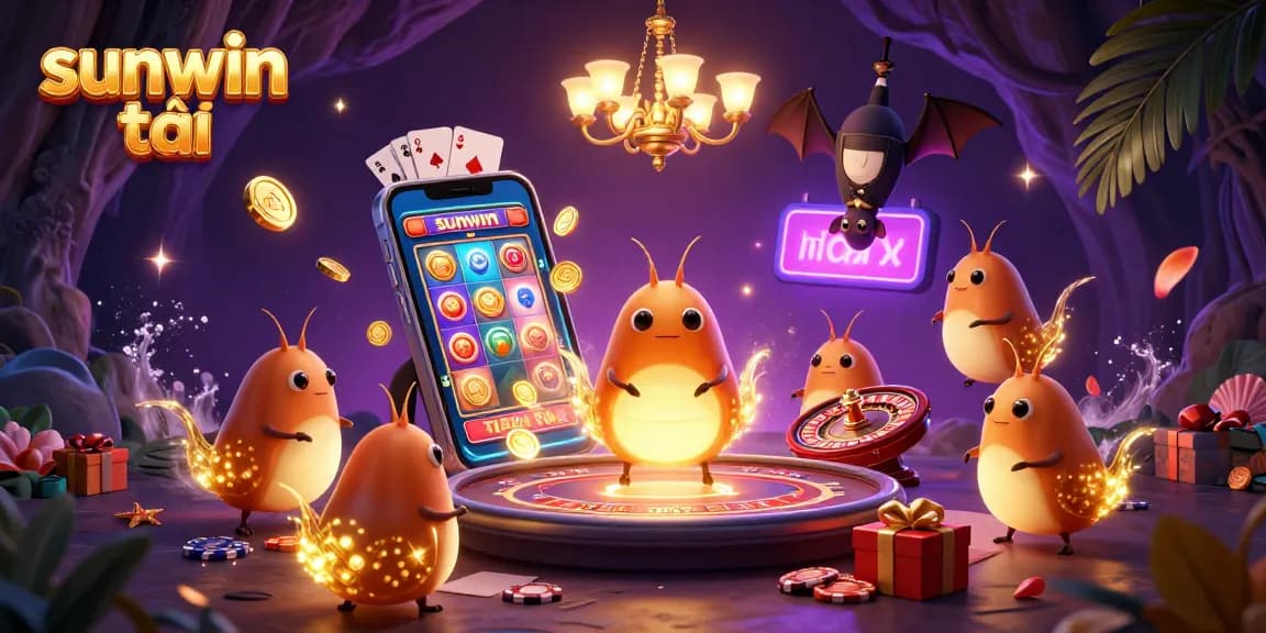 Win big with sunwin tải while enjoying a vibrant 3D casino experience featuring glowworms and exciting games.