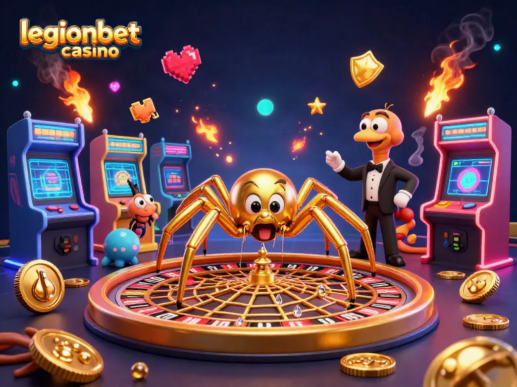 Experience thrilling bets at legionbet casino with vibrant game elements and a lively scene.