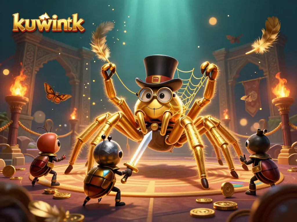 Experience thrilling action with kuwintk at the center of a dynamic casino scene.