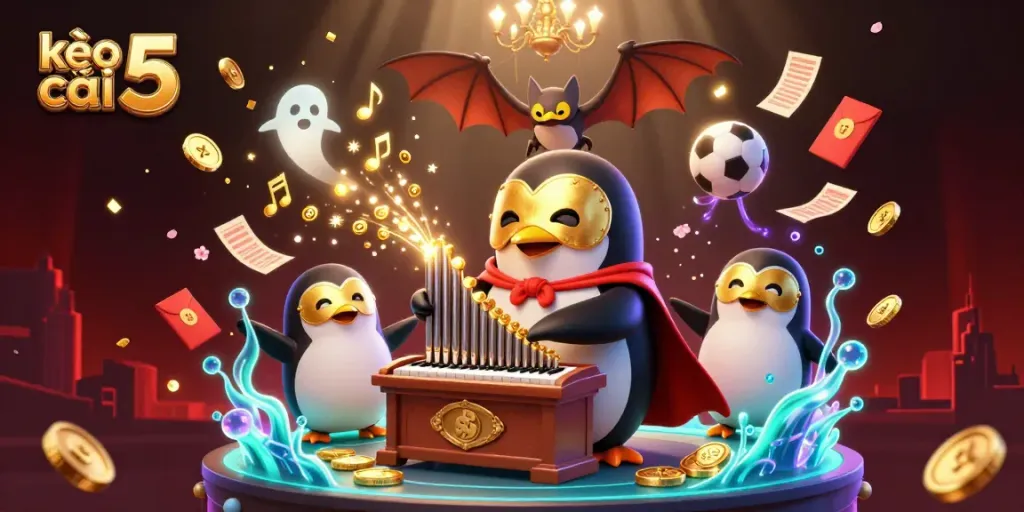Experience the thrill of kèo nhà cái 5 with engaging sports betting action in a vibrant casino scene.