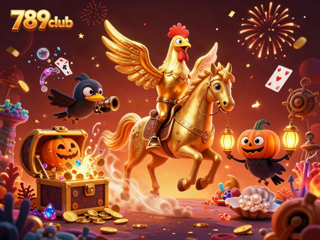 Immerse in skilled gaming action at 789club with vibrant 3D elements and exciting themes.