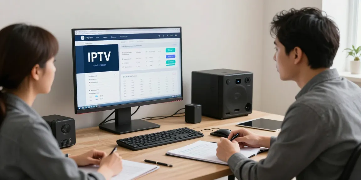 Professional IPTV reseller consultation with trusted expert in a local business environment, community-focused service.