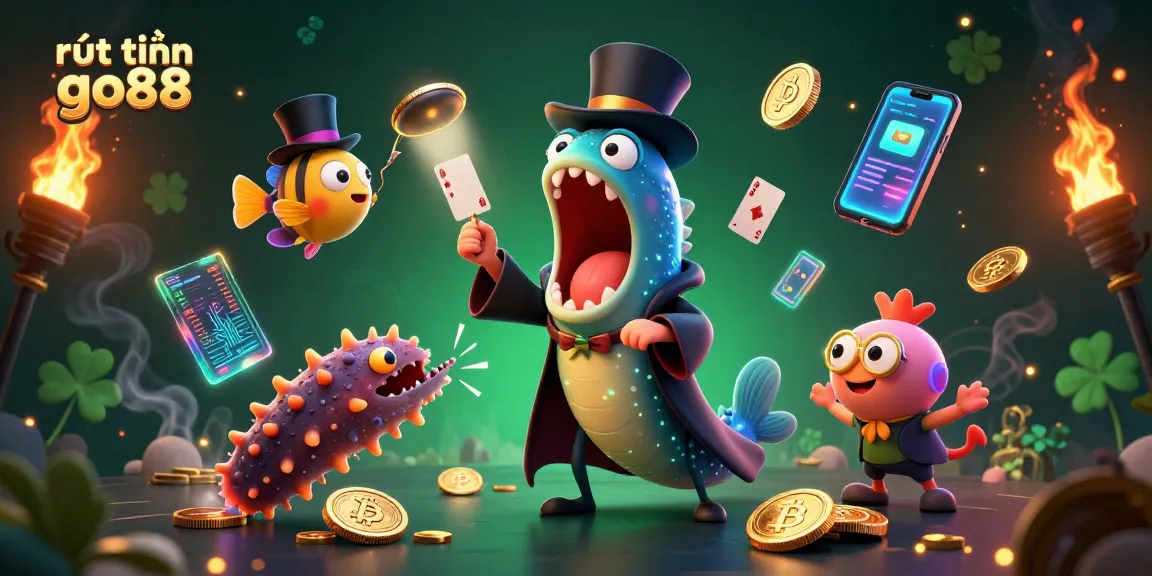 Engage with rút tiền go88 through a lively underwater casino scene featuring magical sea creatures.