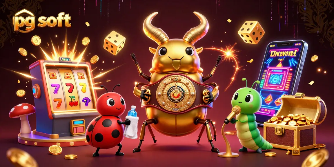 Spin and win with pg soft in this vibrant casino-themed illustration featuring dynamic slot game elements.
