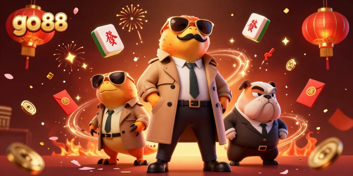 Engage with go 88's vibrant casino world, where excitement meets action amidst a playful scene.