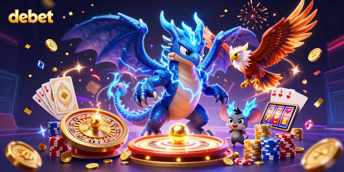 Experience thrilling moments at debet with dynamic casino elements and colorful characters.