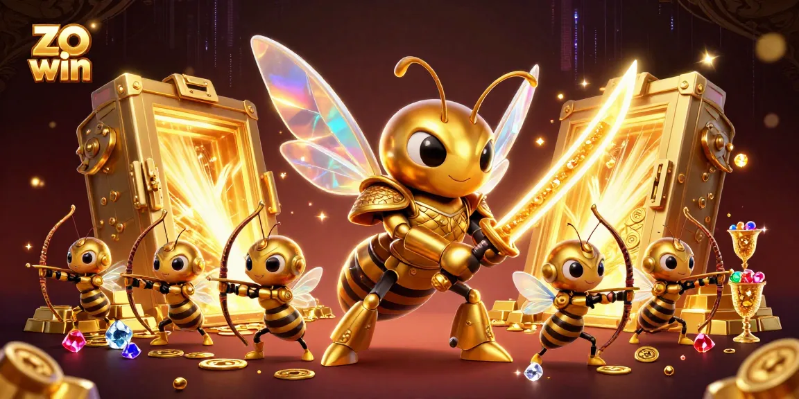Engage in thrilling gaming experiences with zo win's vibrant 3D casino illustration.