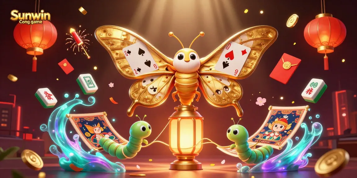 Experience the excitement of the Sunwin Cong game with an ultra-detailed 3D illustration featuring a vibrant casino scene.